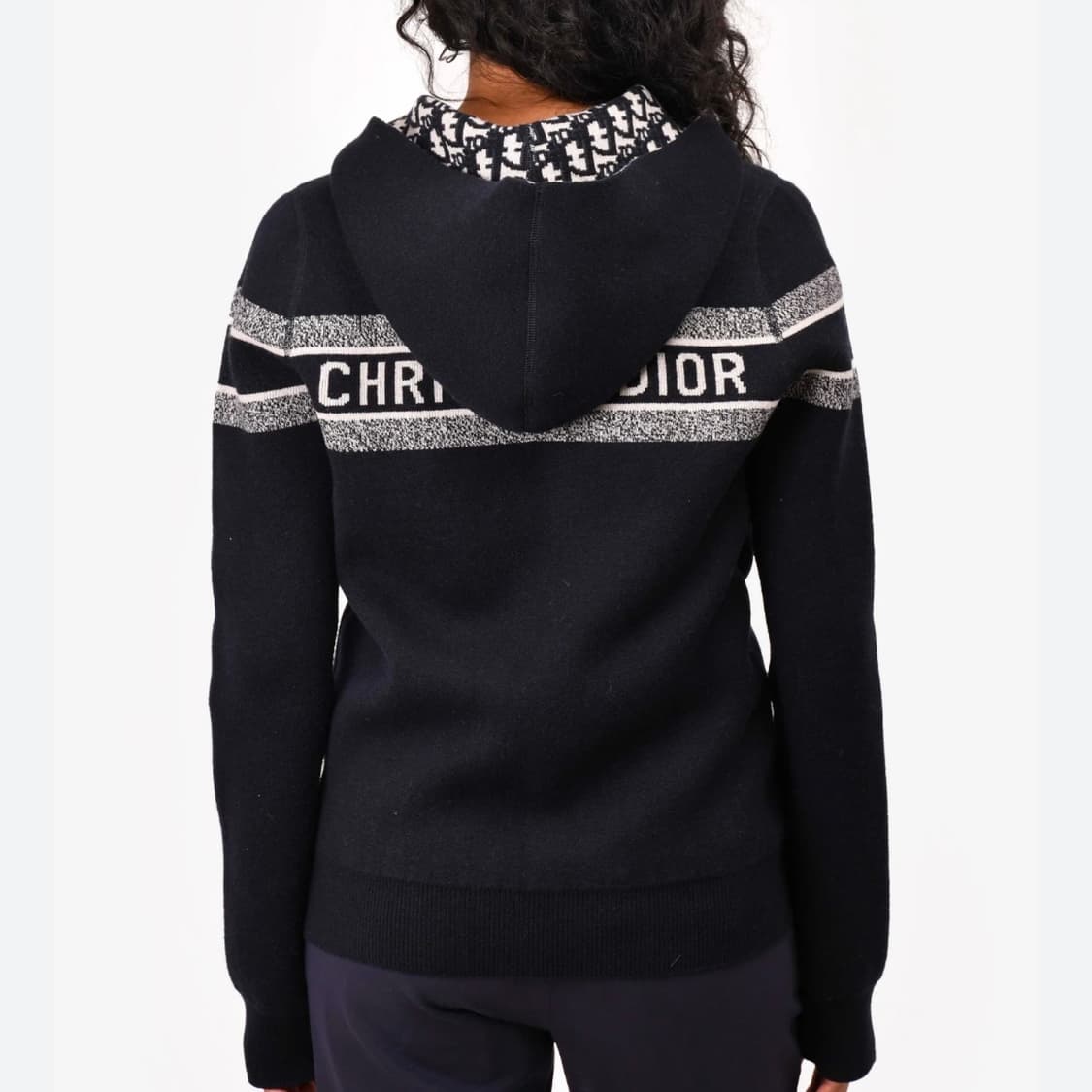 [S+급/42] 디올 리버서블 오블리크 캐시미어 후드집업 가디건 상품이미지9