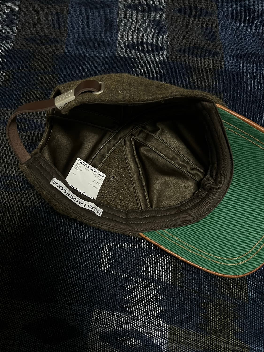 HFC CREST FELT WOOL LEATHER CAP /Khaki 상품이미지4