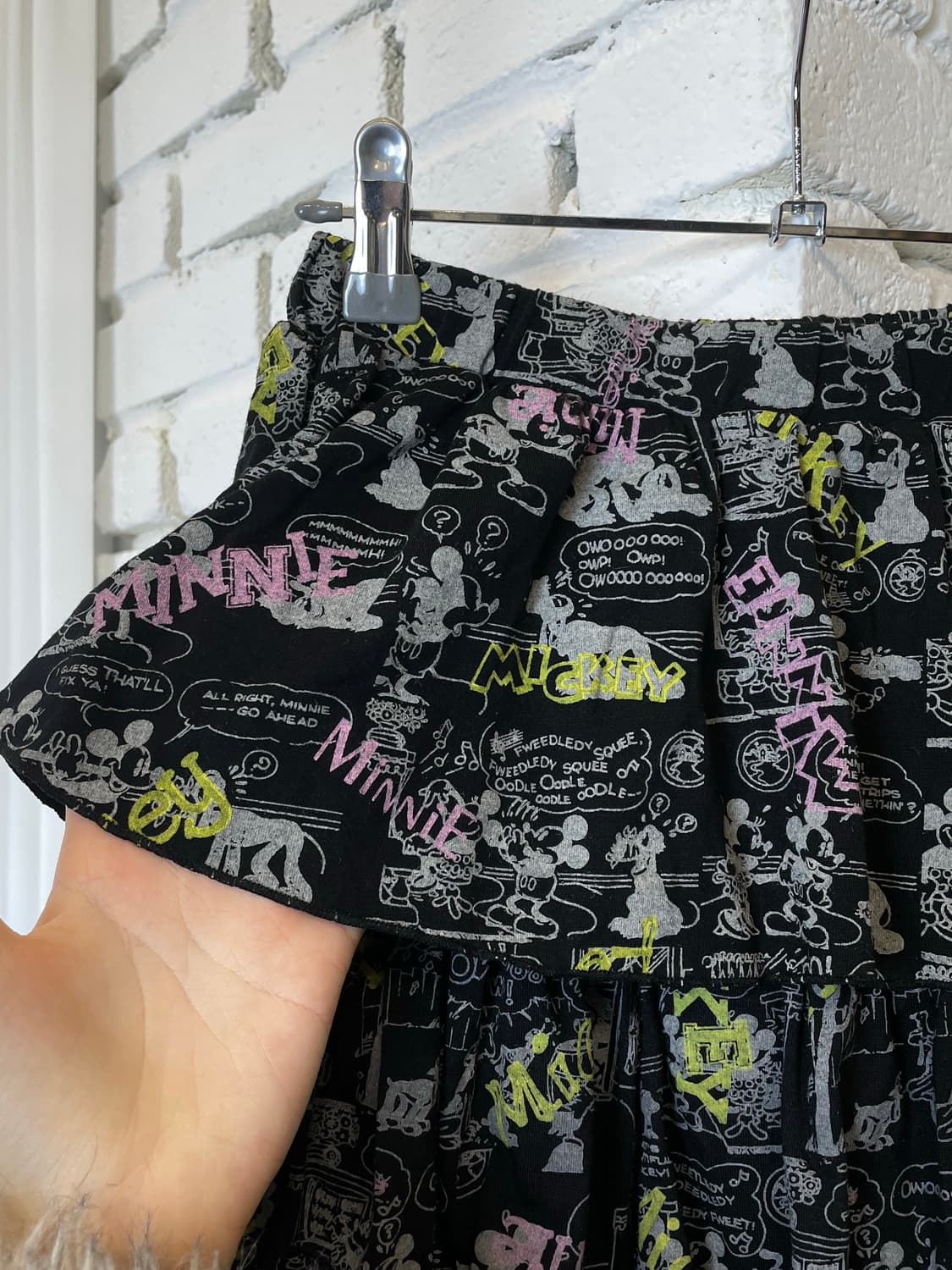 DISNEY mikimouse 디즈니 미키마우스 펑크 네온 캉캉 스커트 상품이미지2