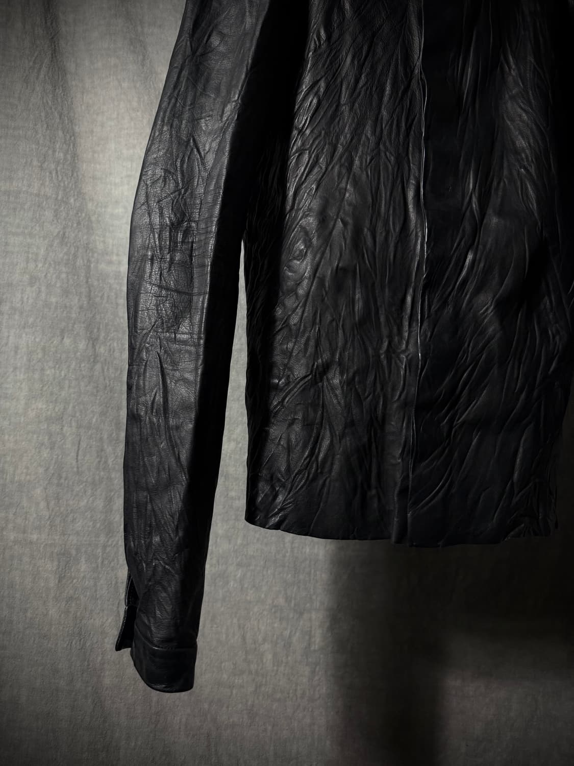 m.a+ 09SS Crinkled Lambskin Shirt Jacket 상품이미지5