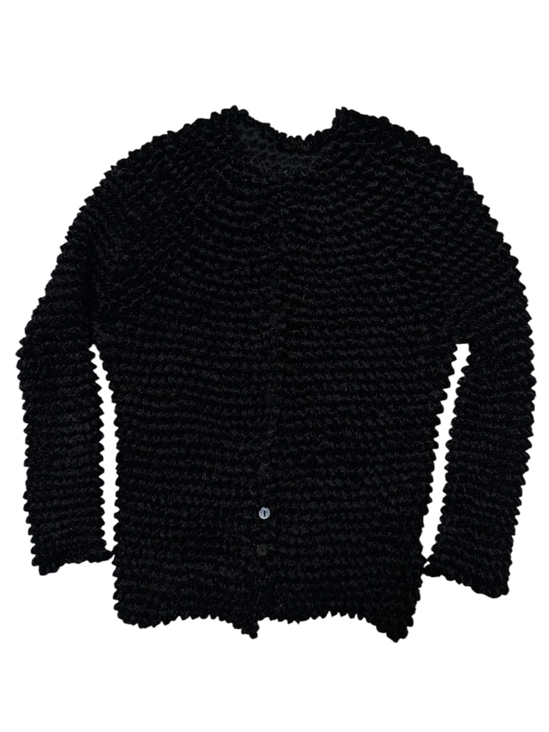 블랙 벨벳 팝콘 긴팔 가디건 상품이미지4