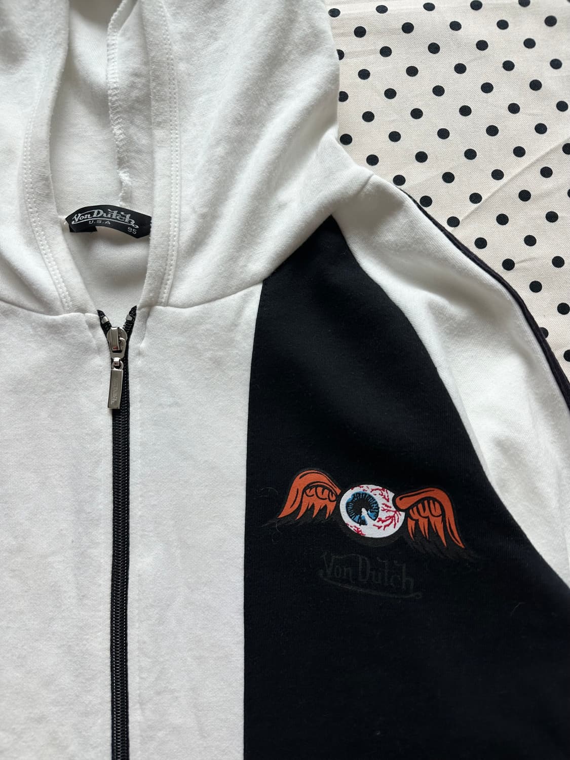 Von dutch 본더치 00's 배색 후드집업 갸루 y2k 펑크 괴짜 상품이미지5