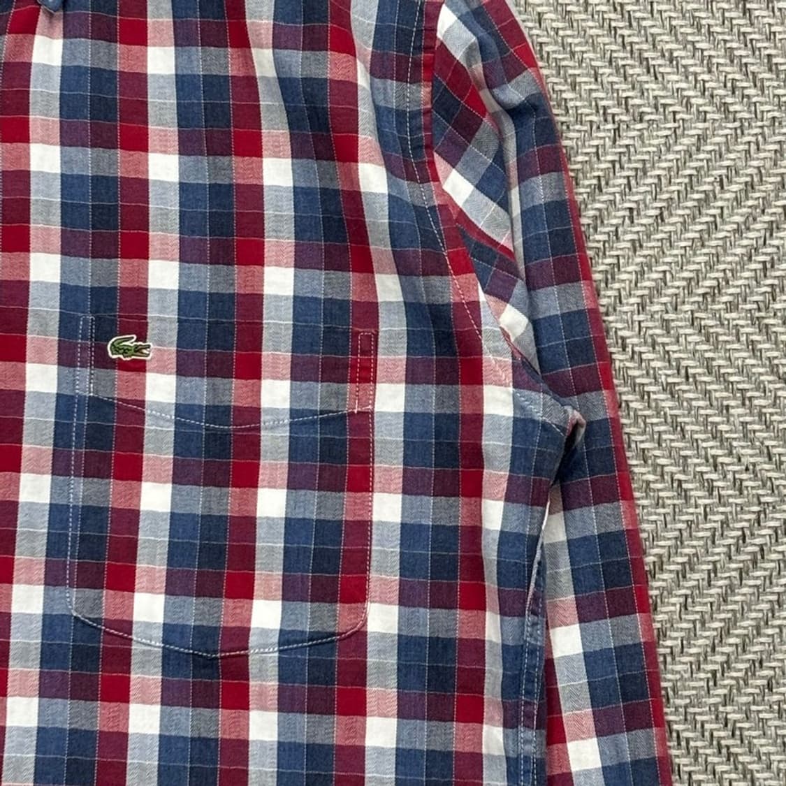라코스테 체크 남방 셔츠 레귤러 핏v0370 상품이미지6