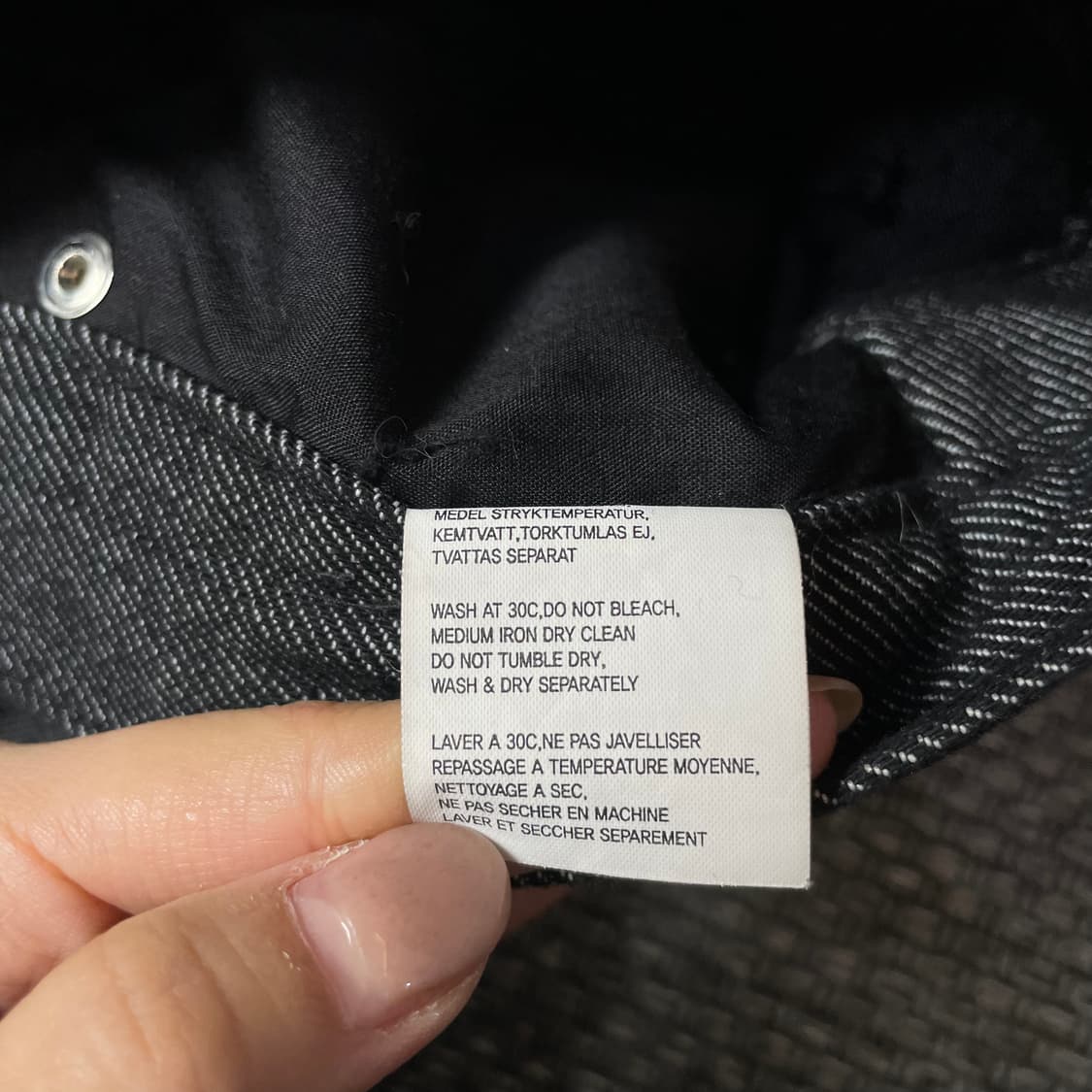 (29) ROAD 흑청 사이드 데미지 포인트 데님 팬츠 S 상품이미지7