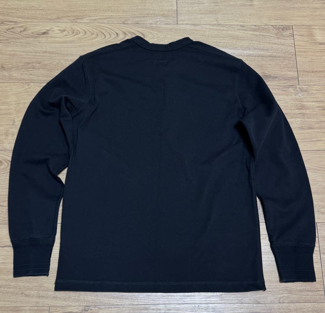 [L]브론슨 헨리넥 롱슬리브 긴팔티 블랙 상품이미지3