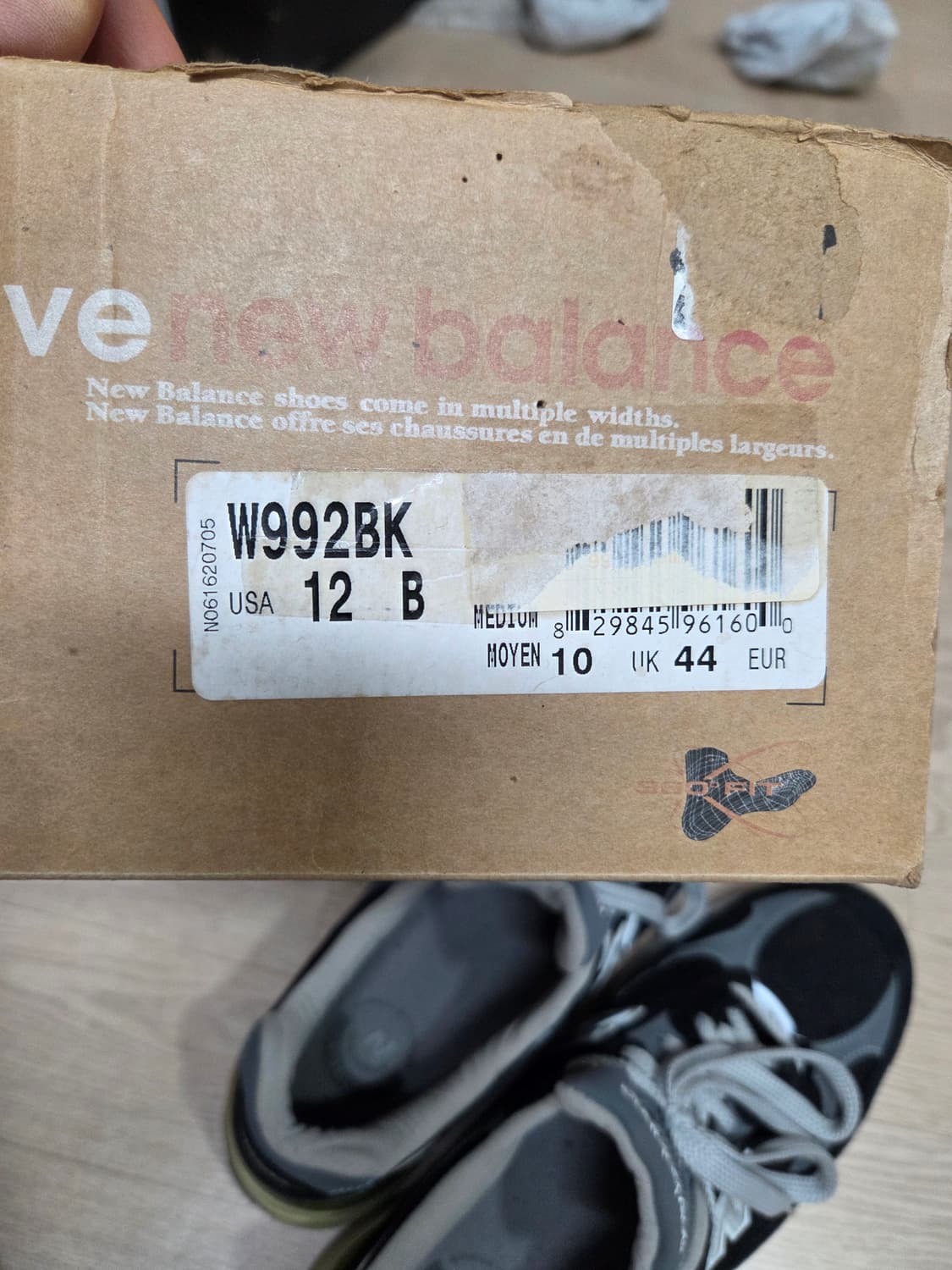 (초판)(1회 착용)뉴발란스 992 초판버전 우먼스12  상품이미지9