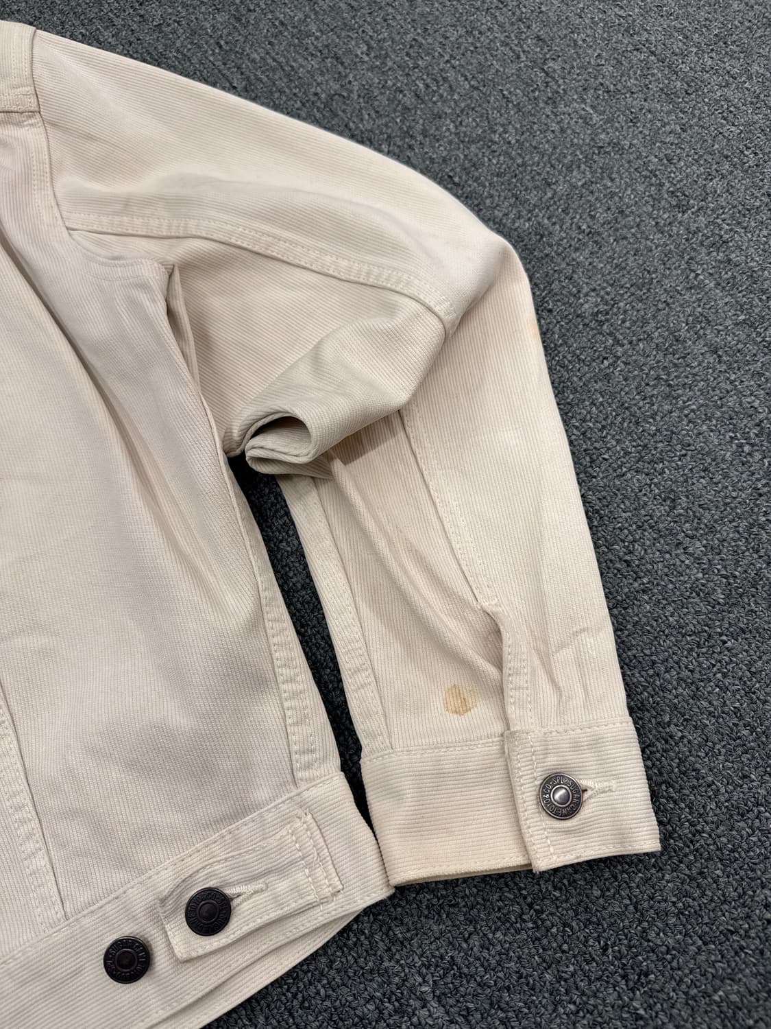 OS)슈가케인 빈티지 아이보리 3st 데님자켓 상품이미지8