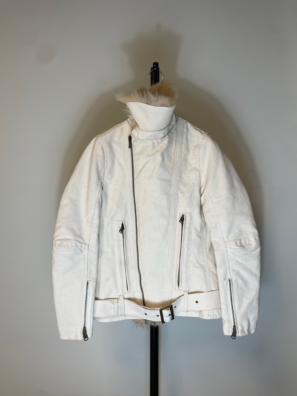 R13 리얼 퍼 바이커 자켓 상품이미지3