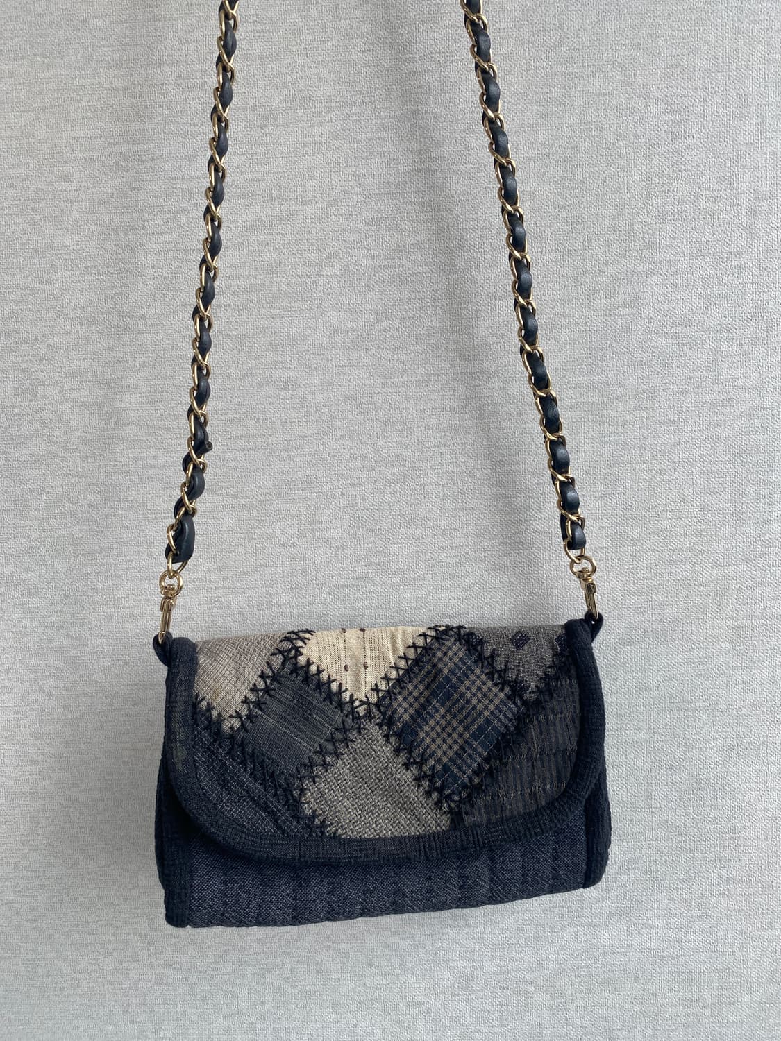 빈티지 퀼트 지갑 가방 상품이미지1