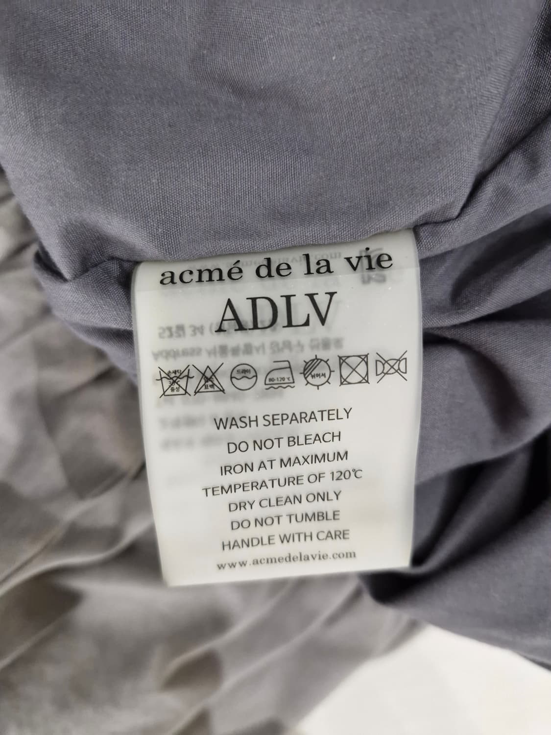 아크메드라비(ADLV) 파이핑 벨벳 자켓 그레이[1] 상품이미지7