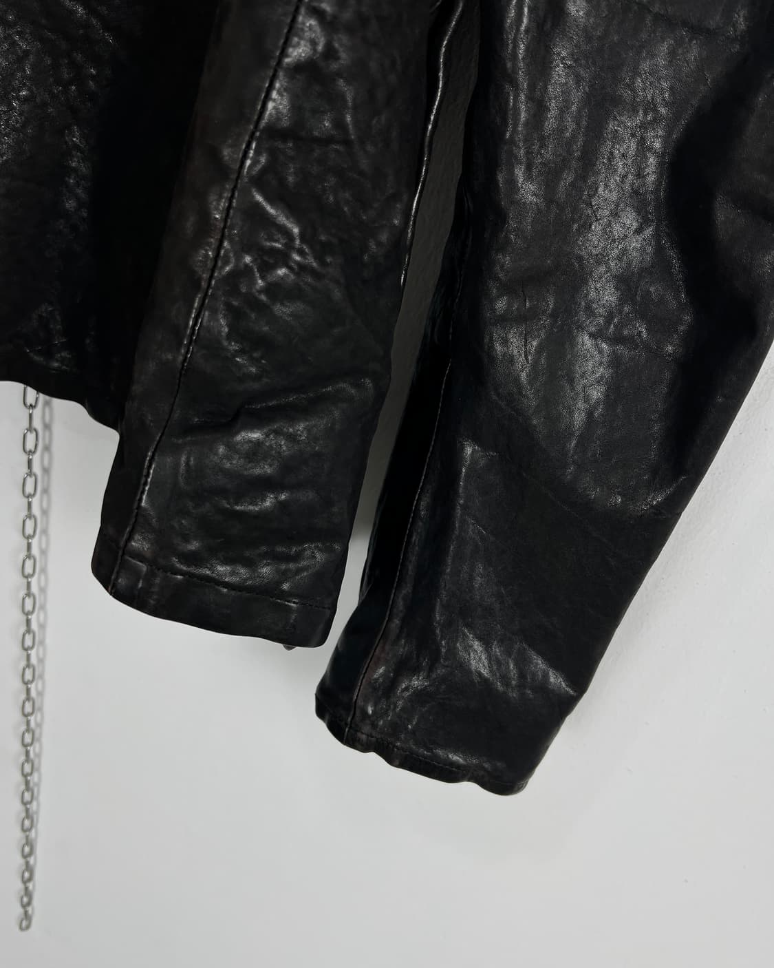 이사무 카타야마 백래쉬 Atsushi Yanaka poem 레더 자켓 상품이미지9