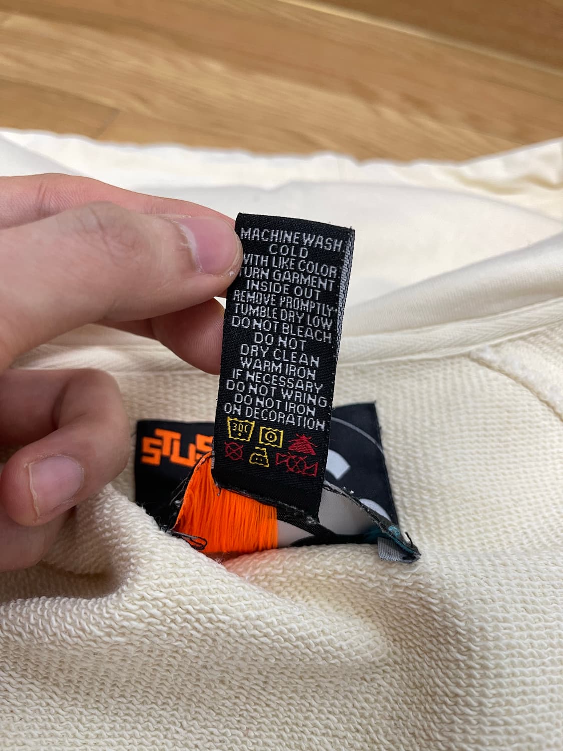 Stussy × Delta Zip-up Hoodie (Ivory) L 상품이미지4