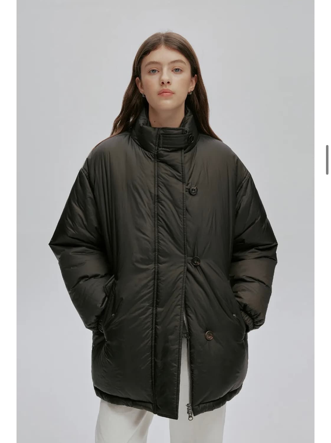 애프터아워즈 다운자켓 카키블랙 상품이미지3