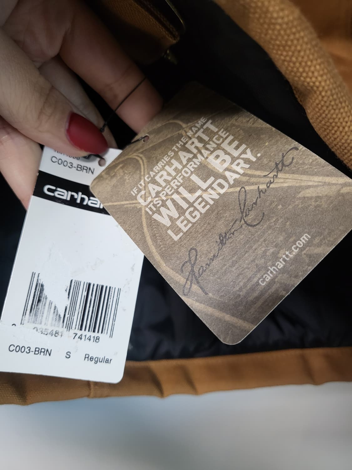 칼하트 브라운 덕 재킷 새상품 상품이미지3