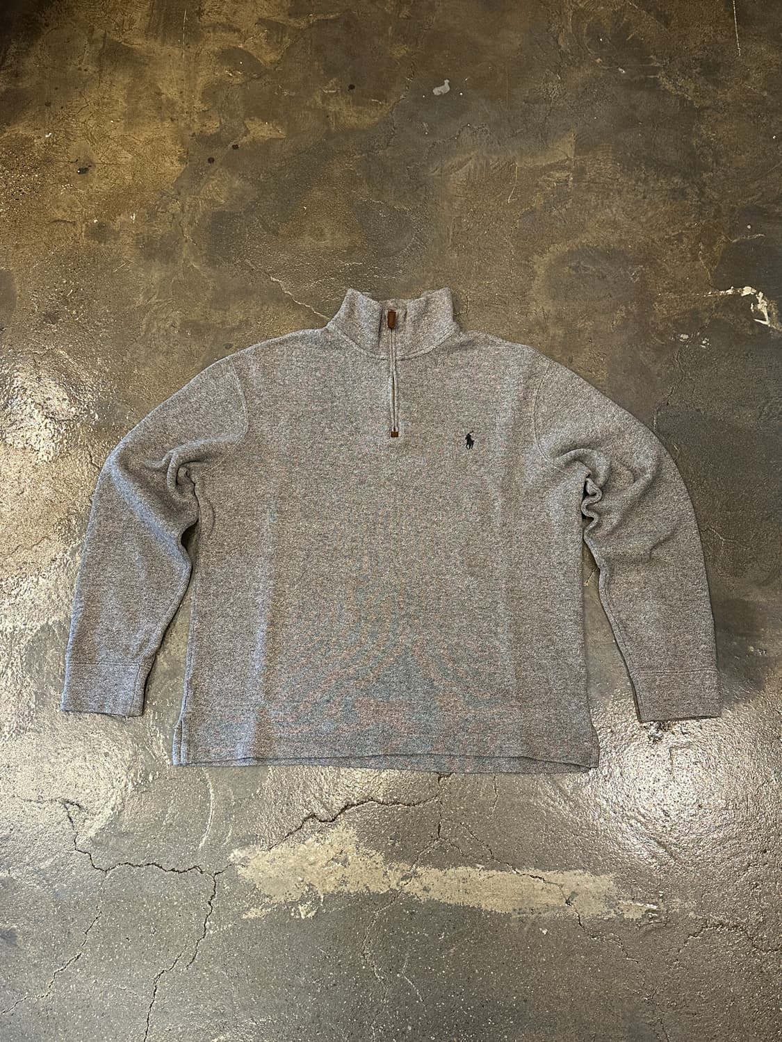 폴로 랄프로렌 하프집업 니트 그레이 M 상품이미지1
