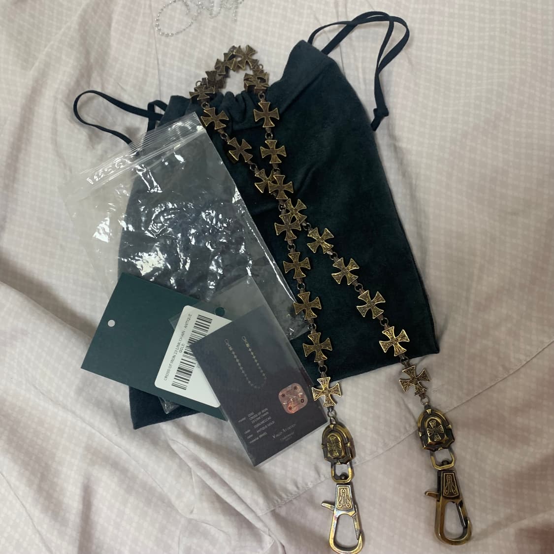 언더마이카 25ss 크로스 체인 상품이미지2