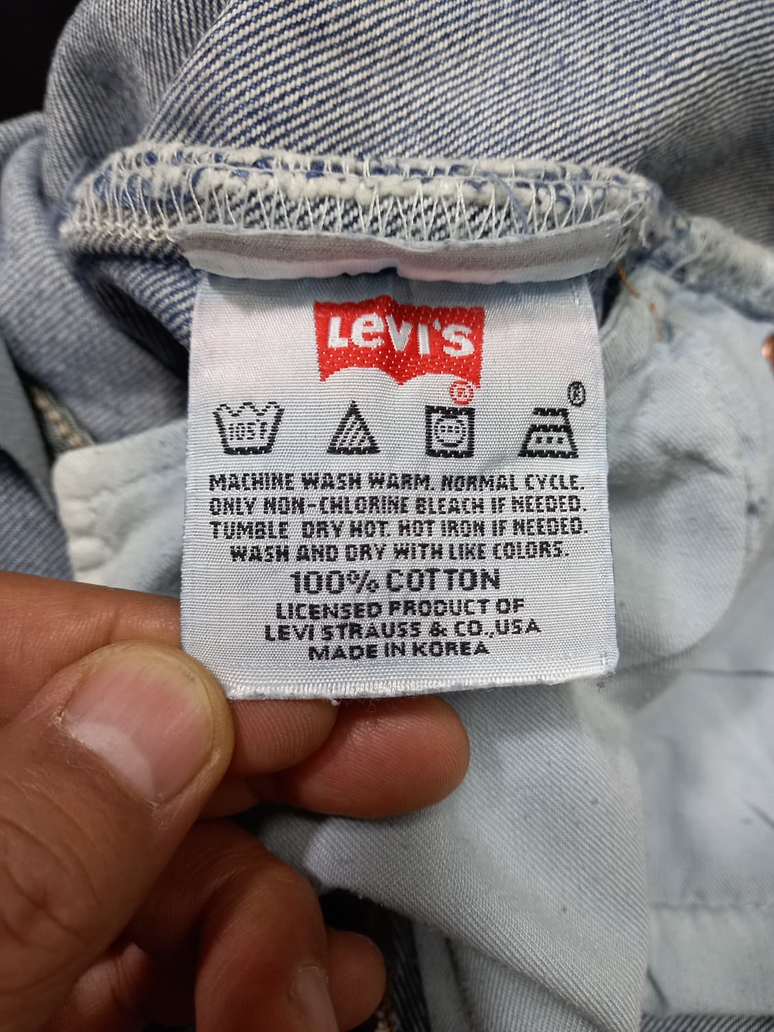 31 리바이스501 워싱 일자진 31-497 상품이미지8