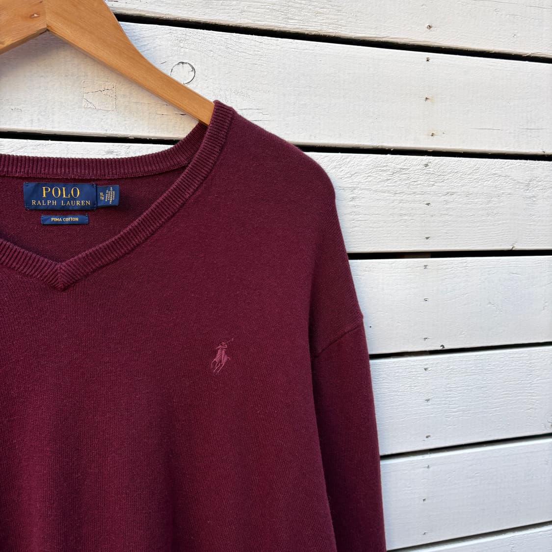 Polo 폴로 피마코튼 브이넥 니트 상품이미지4