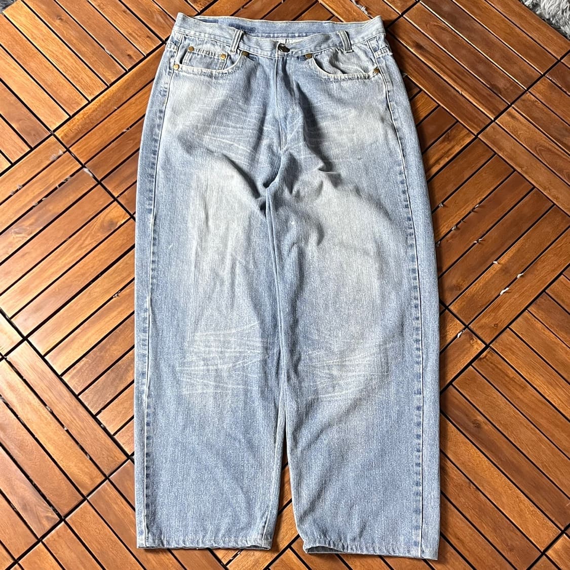 [34]빈티지 커스텀 힙합 올드스쿨 데님 팬츠 상품이미지5