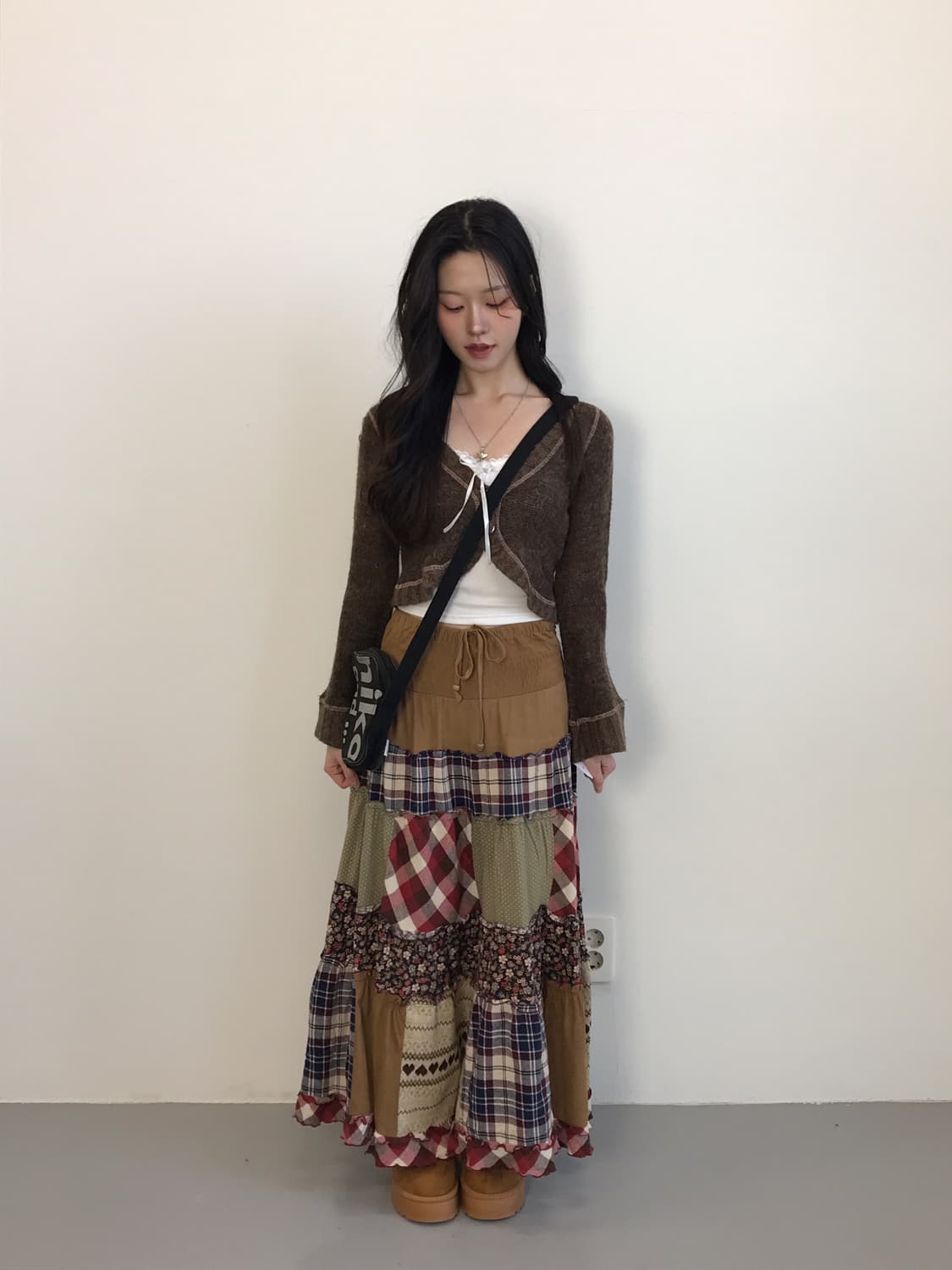 Jpn Bell Sleeve Cropped Knit Cardigan 상품이미지1
