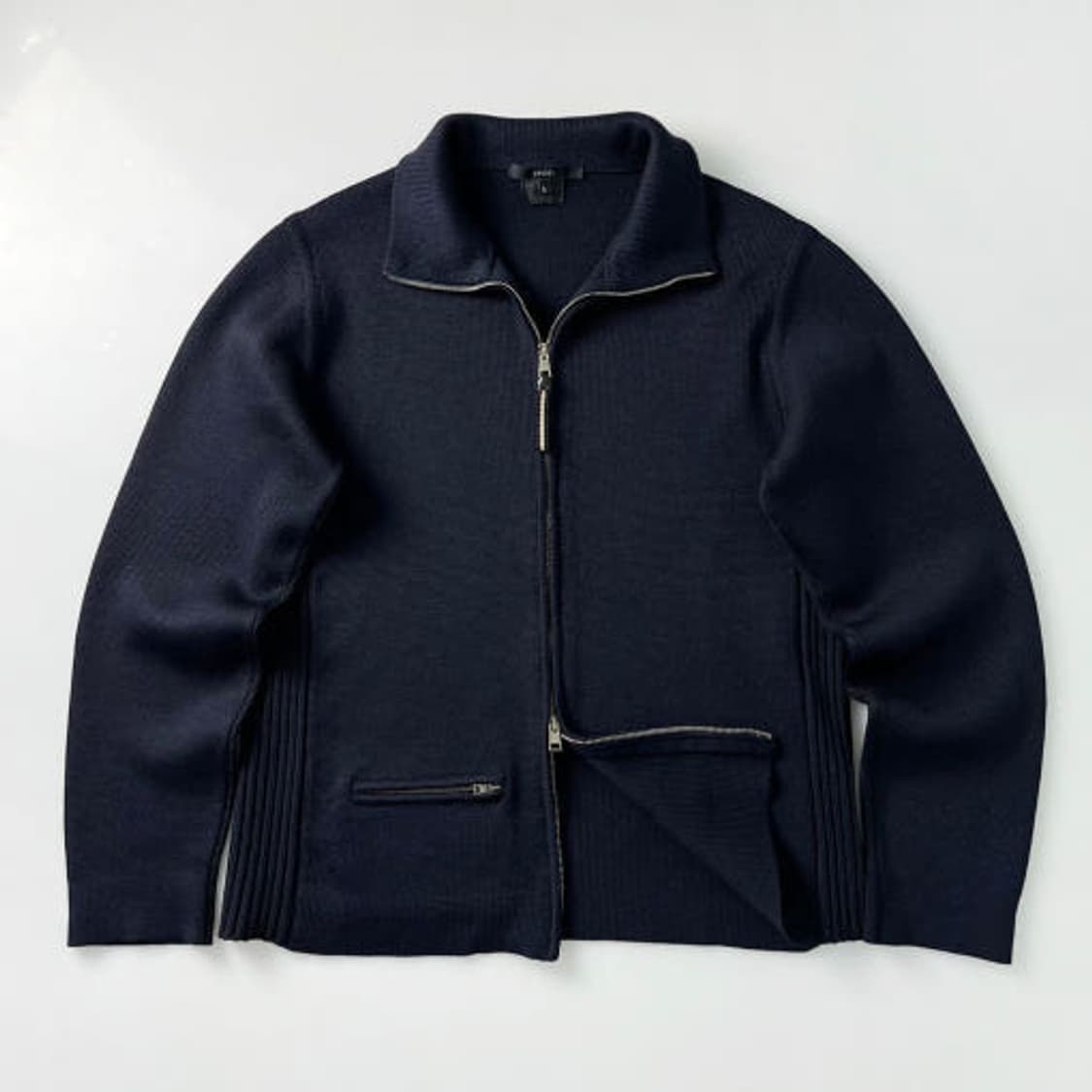 구찌 GUCCI 00s 투웨이 블루종 니트 자켓 PR1678 상품이미지1