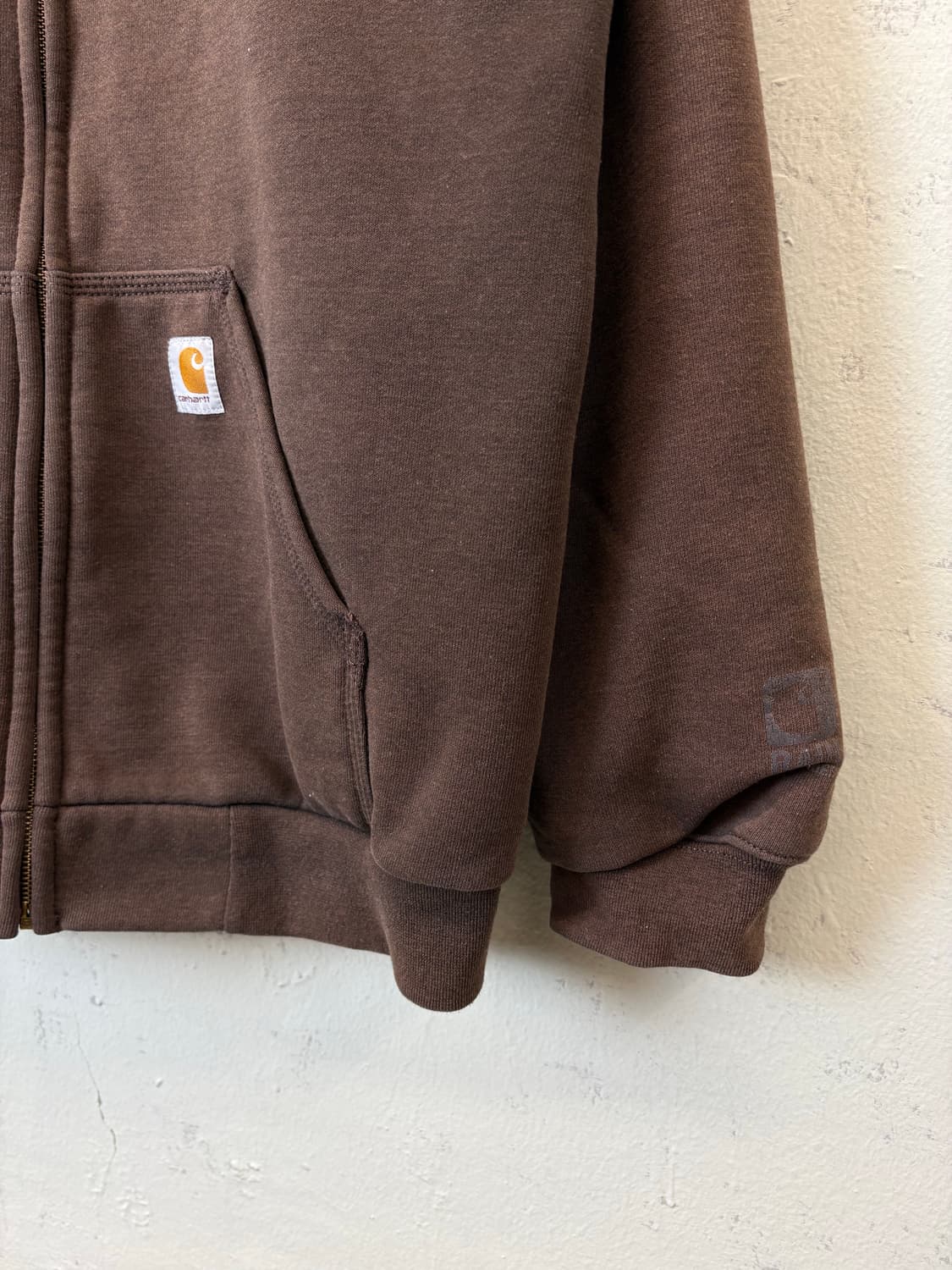 칼하트 브라운 써멀 후드집업 상품이미지3
