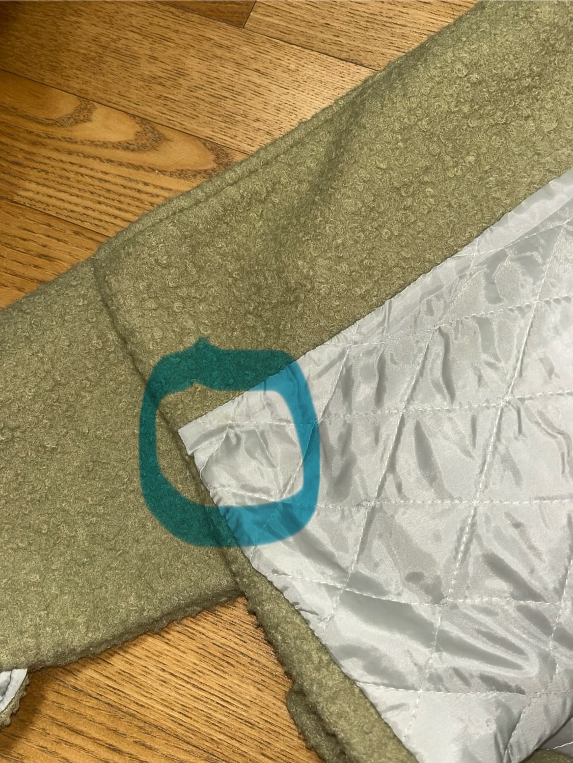 멜론색🍈 떡볶이 숏코트 상품이미지2