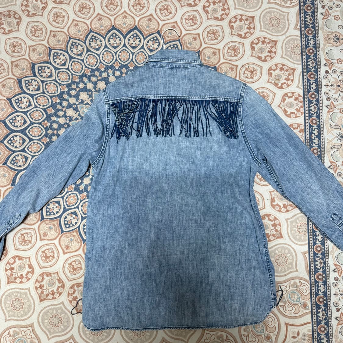 레미릴리프 프린지 데님 셔츠 상품이미지2