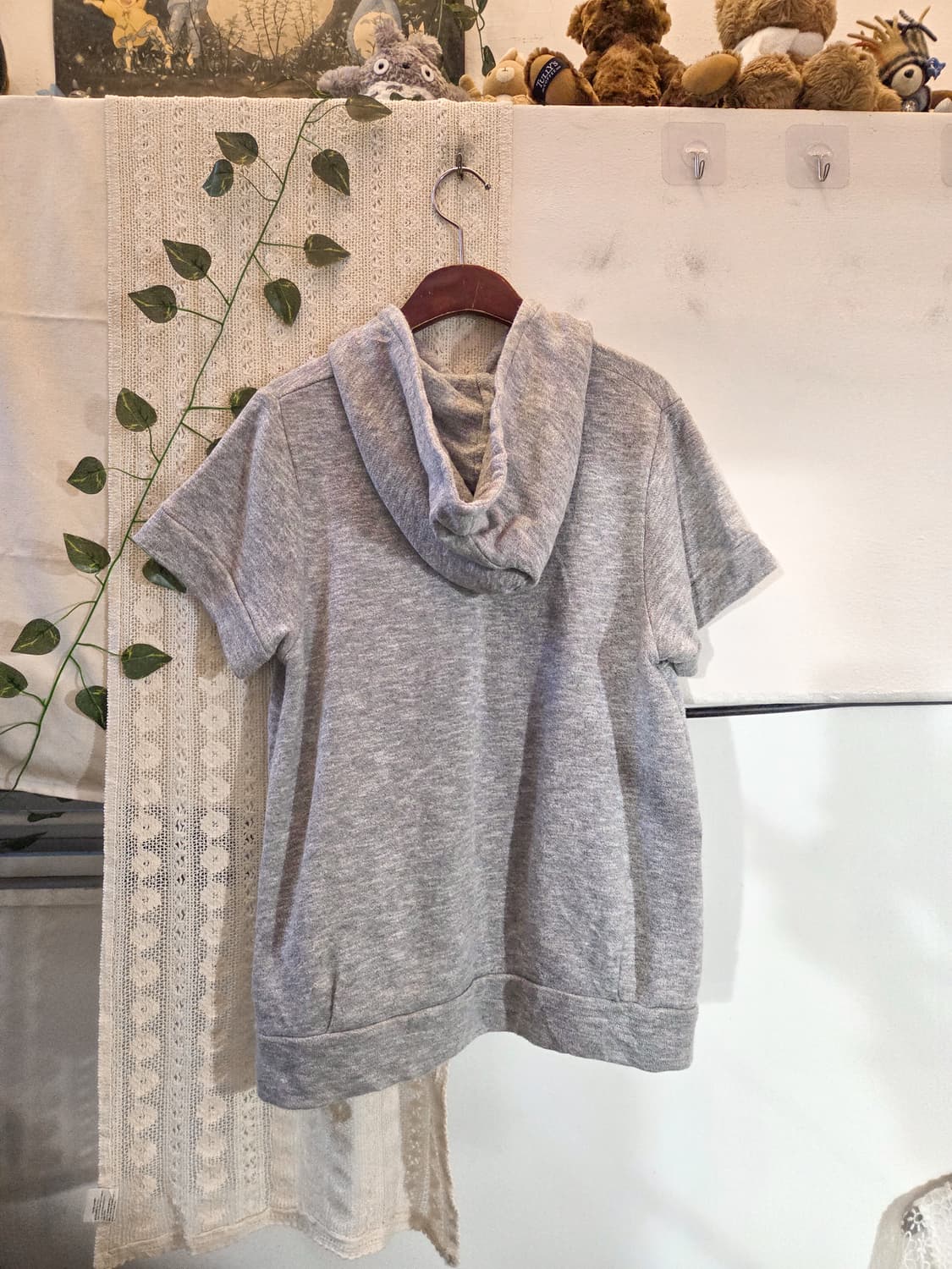 키치 반팔 후드 탑 상품이미지5