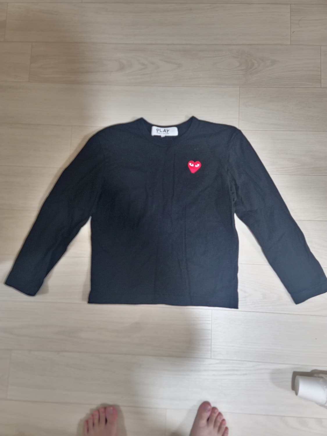 꼼데 남여공용 롱슬리브 검정 M사이즈 상품이미지2