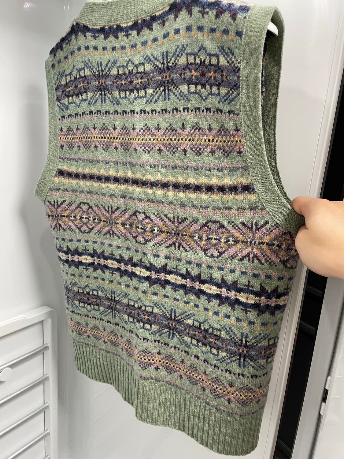 폴로 랄프로렌 페어아일 울 니트 베스트 M 상품이미지5