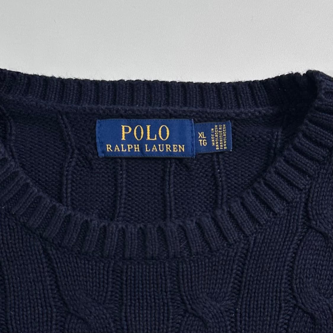 폴로 랄프로렌 네이비 케이블 니트 상품이미지5
