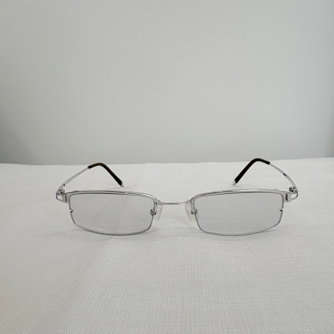 ACSODOS 실버 틴트 반무테 빈티지안경 상품이미지1