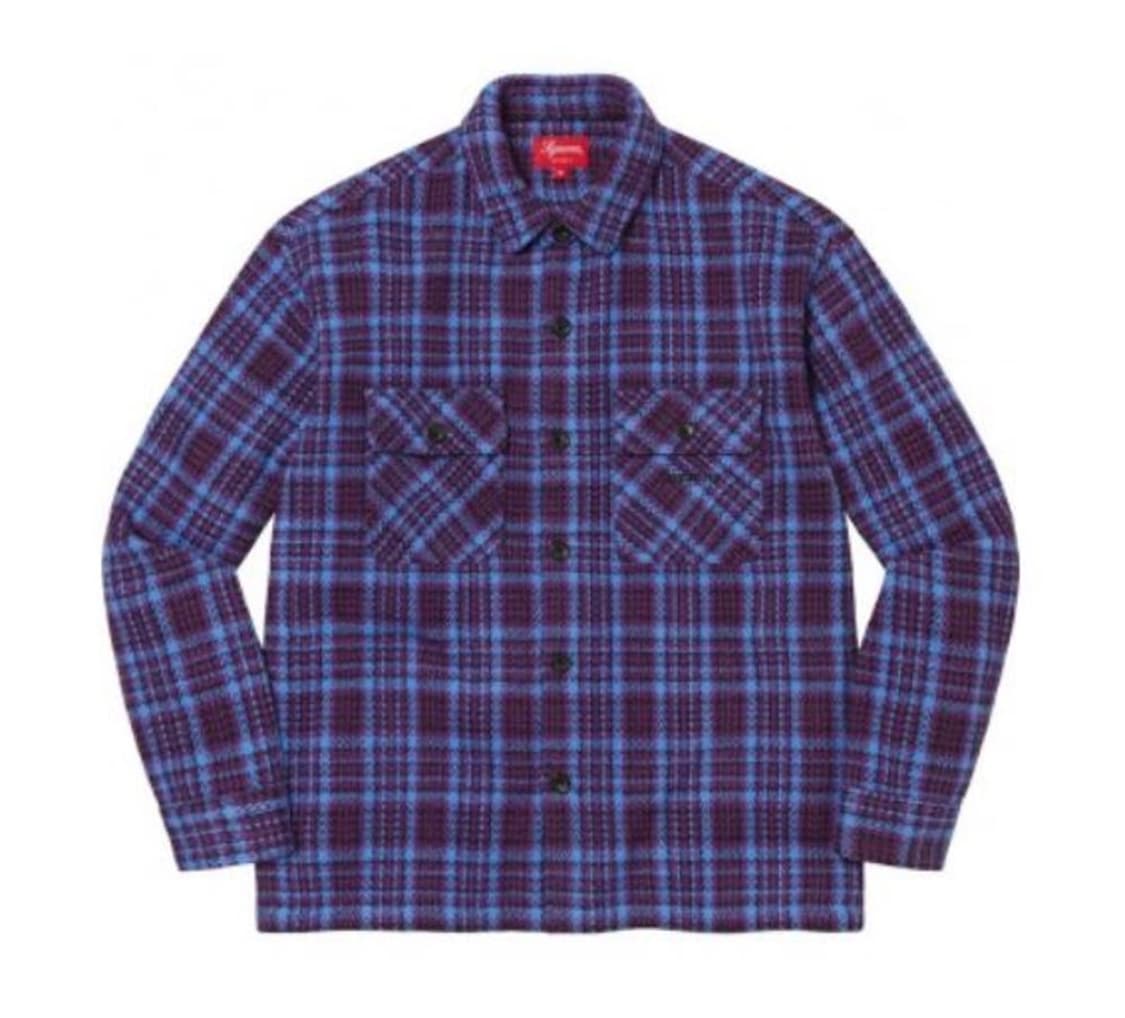 슈프림(Supreme) 22FW 헤비 플란넬 셔츠 다크 플럼 상품이미지1