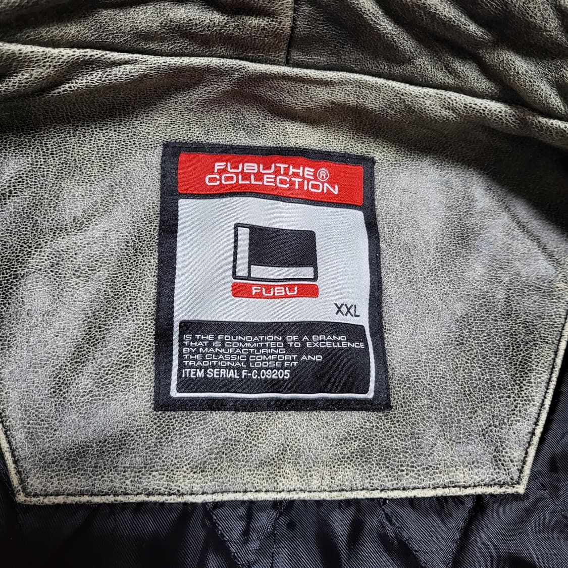 (2XL) FUBU 가죽자켓  푸부 레더자켓 빈티지 레이싱자켓 상품이미지7