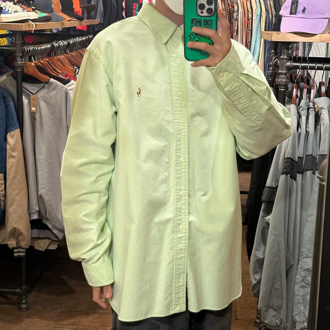 [HI] 폴로 랄프로렌 셔츠 옐로그린 상품이미지4