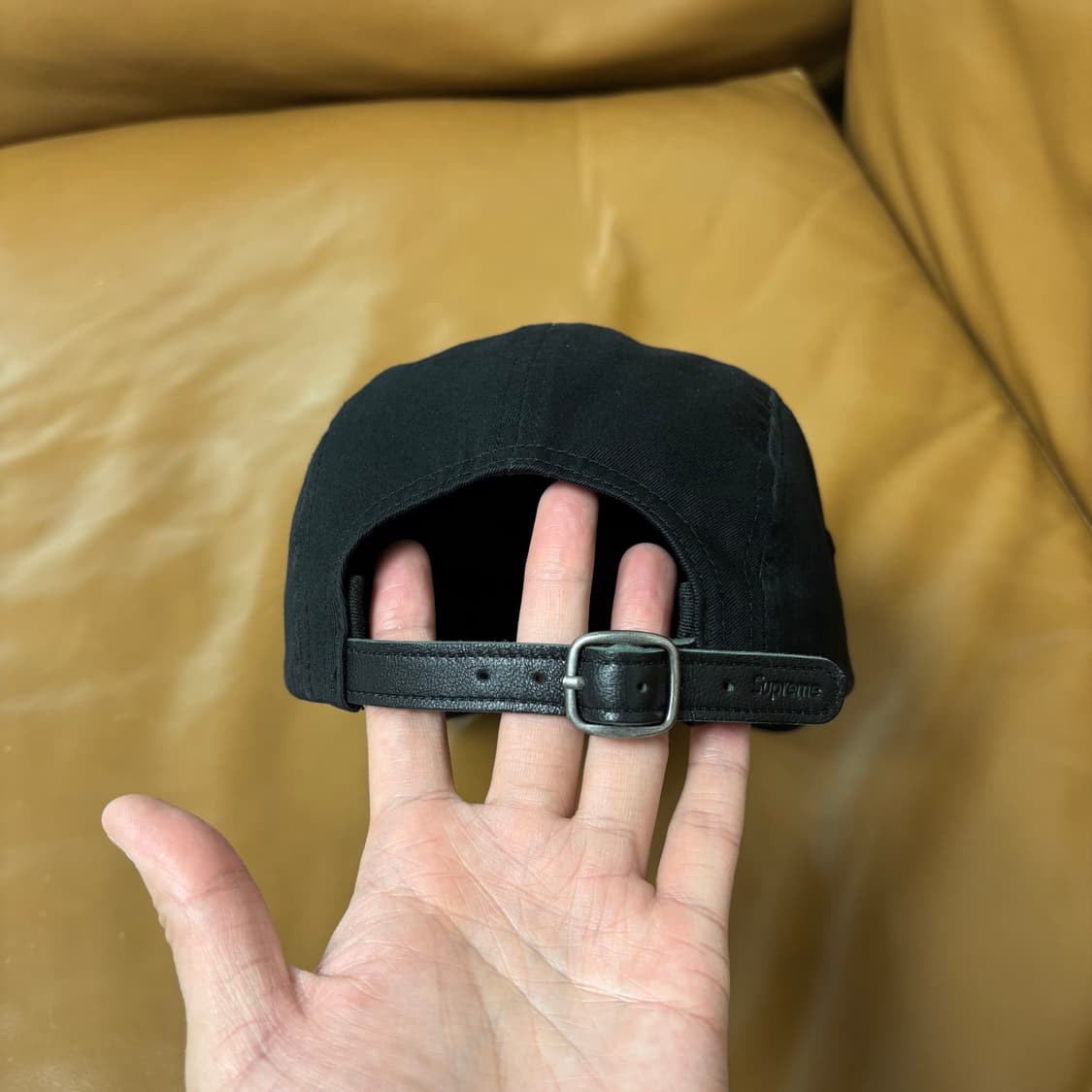 슈프림 캠프캡 모자 박스로고 블랙 상품이미지7
