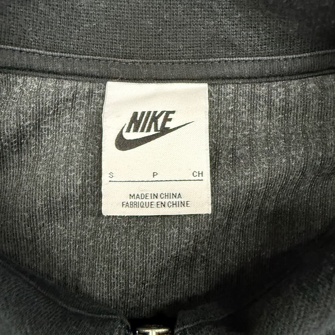 (우먼즈S)나이키  NSW 벨루어 쿼터집업티셔츠(블랙) 상품이미지2