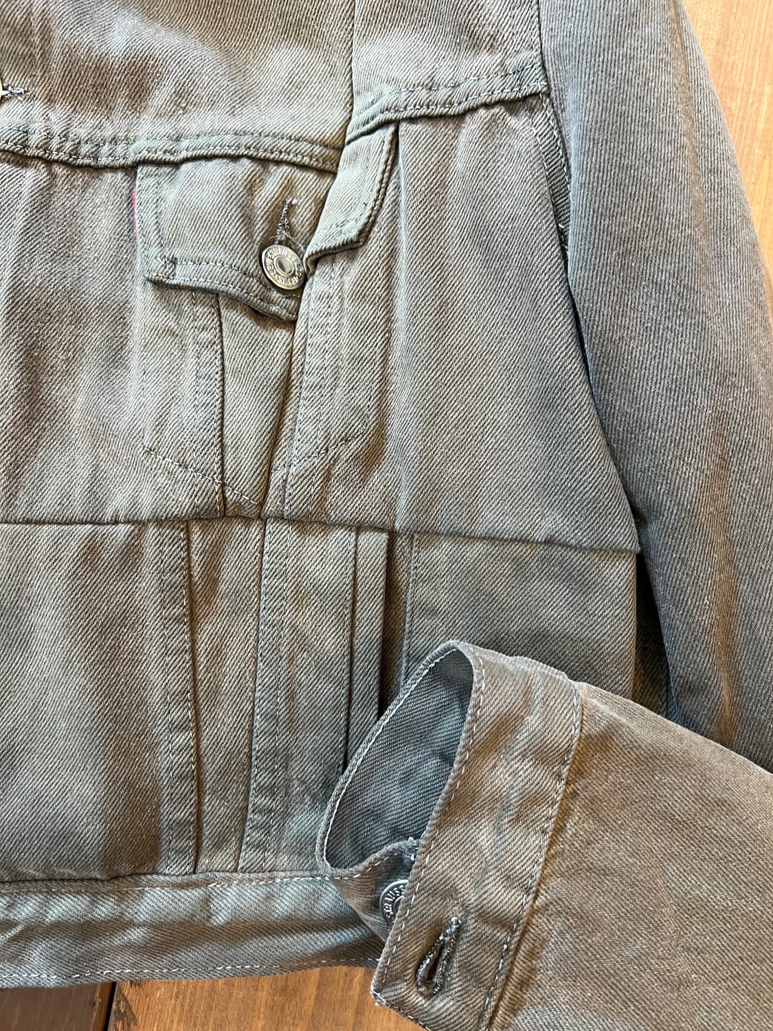 리바이스 카키브라운 숏 데님 자켓 상품이미지8