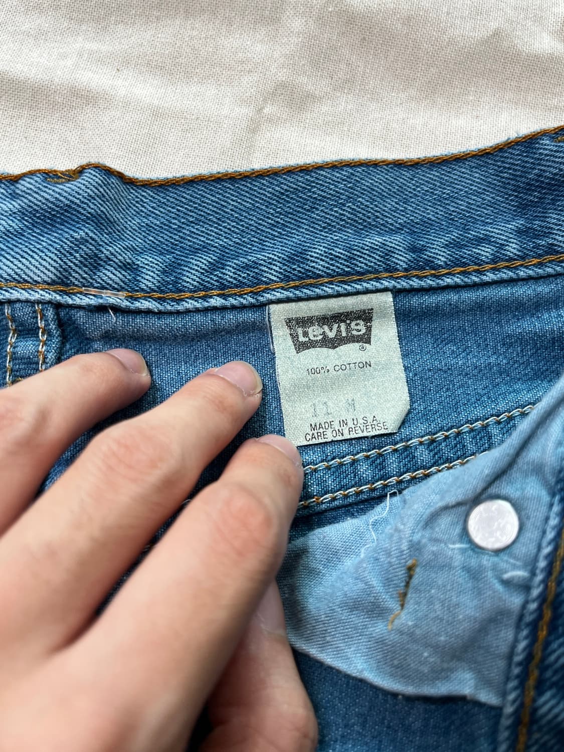 [90's USA] Levi's 오리지널 501 컷오프 데님 쇼츠 (W3 상품이미지5