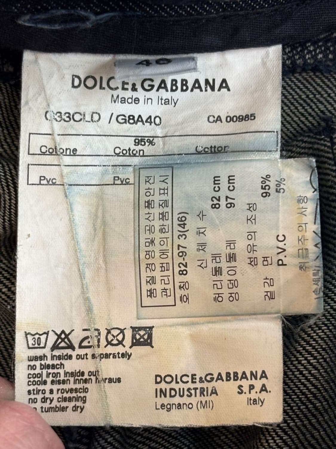 Vintage Dolce&Gabanna Denim Pants 상품이미지8