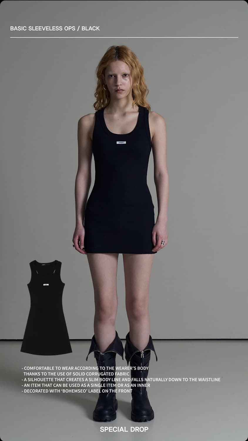 보헤미안서울 원피스 블랙 상품이미지1