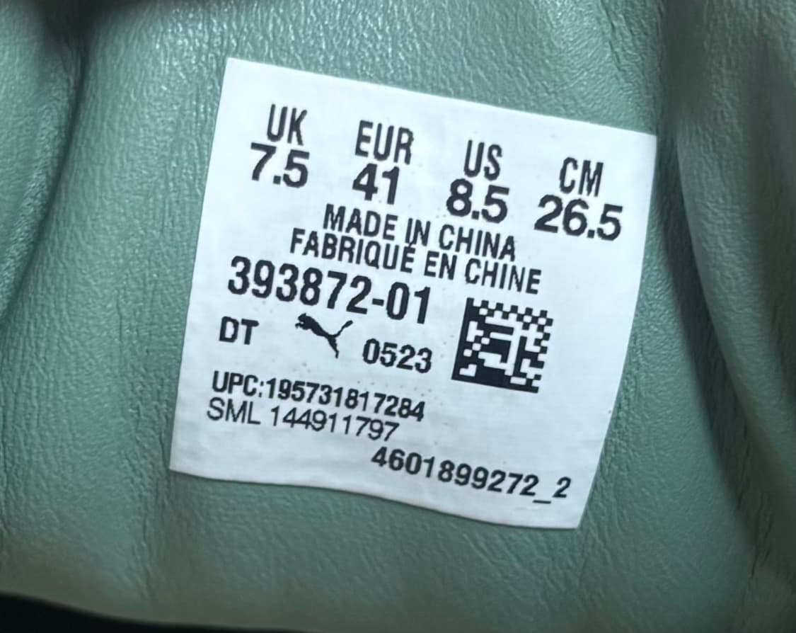 푸마 X 립앤딥 스웨이드 블랙 유칼립투스 상품이미지6