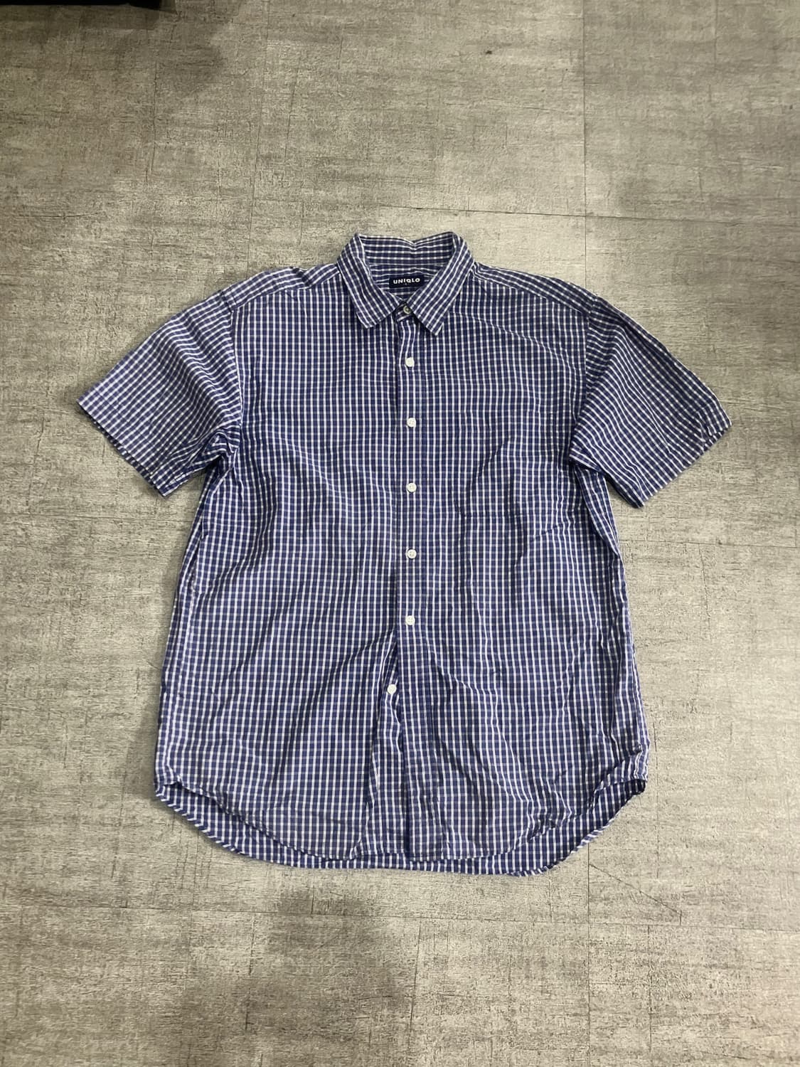 Uniqlo 유니클로 올드스쿨아메카지 잔체크 반팔셔츠 상품이미지1