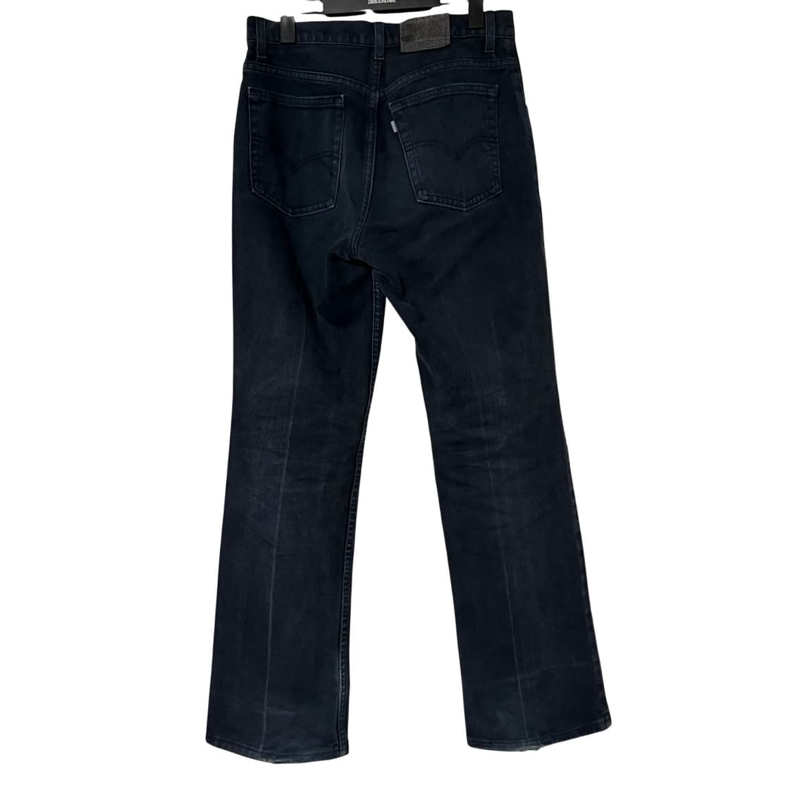 90s 리바이스 실버탭 플레어 블랙진 부츠컷 데님팬츠 517 흑청 상품이미지6