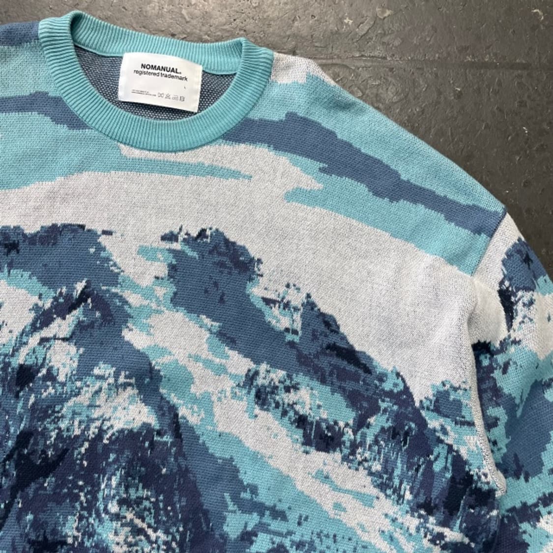 100 노매뉴얼 자카드 니트  상품이미지2