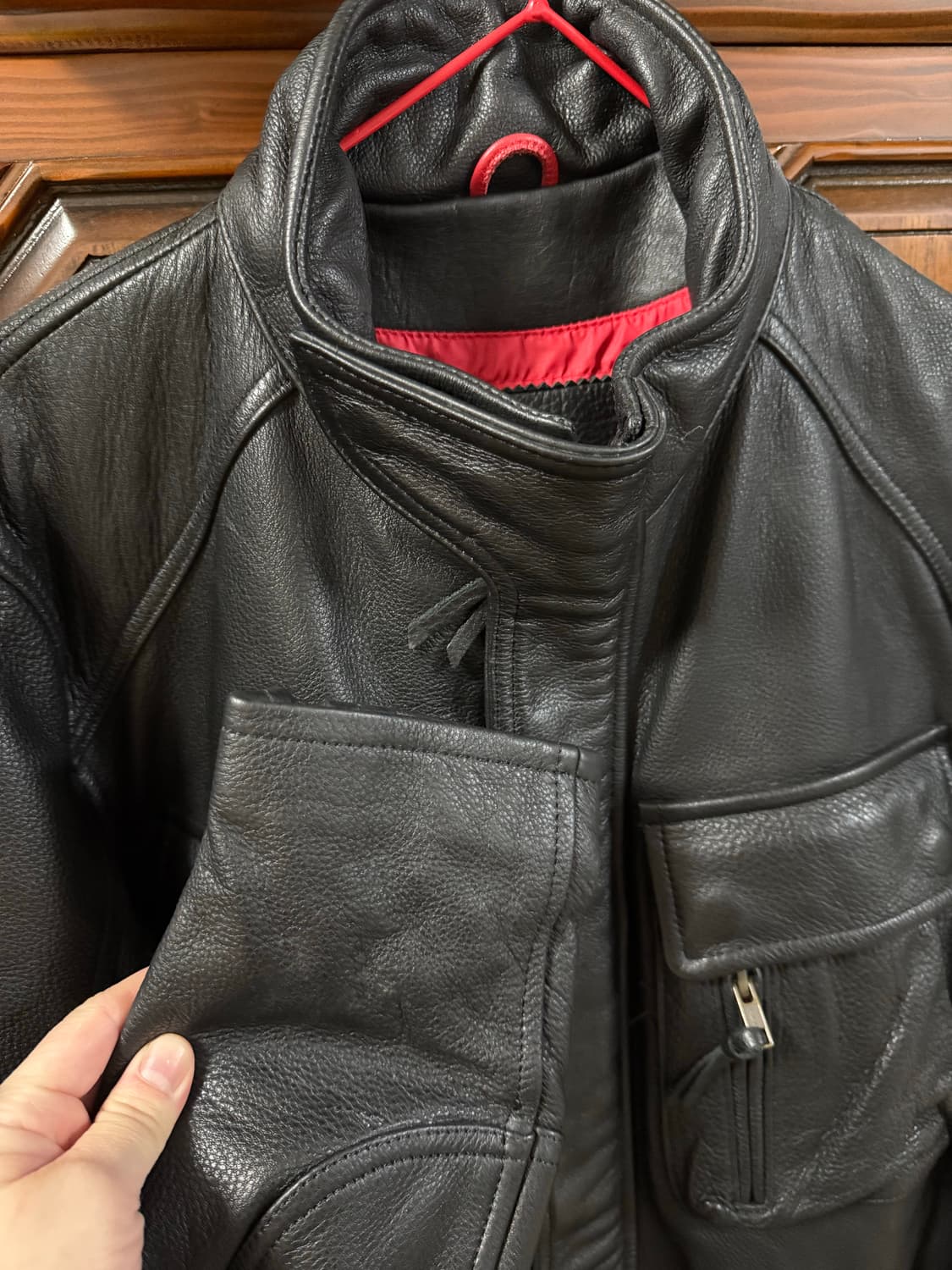 남자바이커소가죽자켓새것 상품이미지4