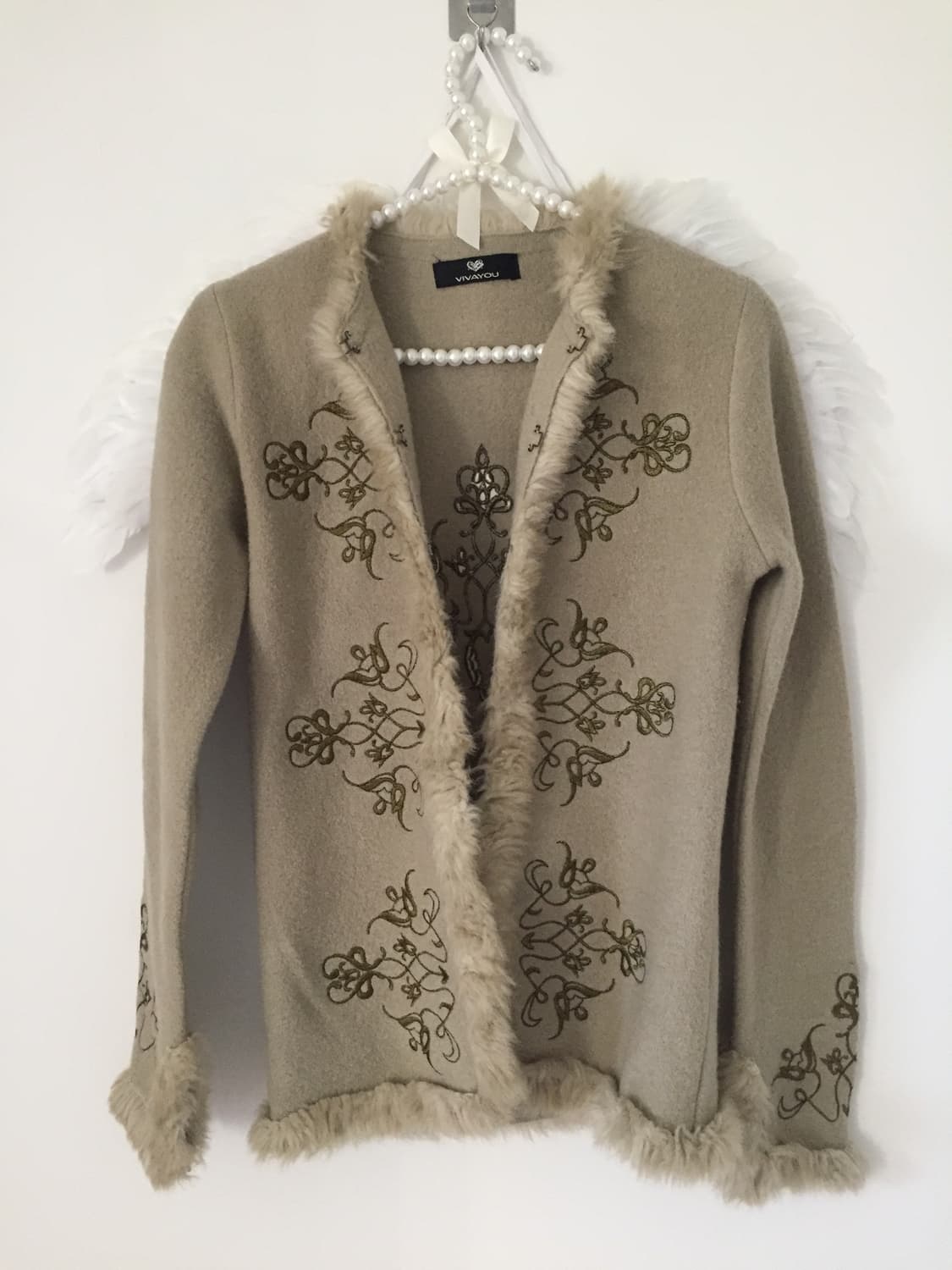 Vintage brown cardign 상품이미지4