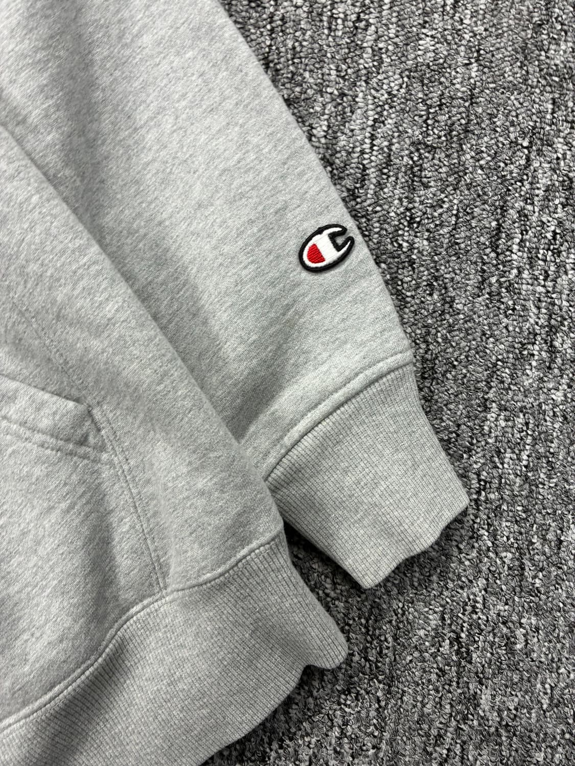 챔피온 그레이 슈퍼플리스 빅로고 후드티 M 상품이미지8