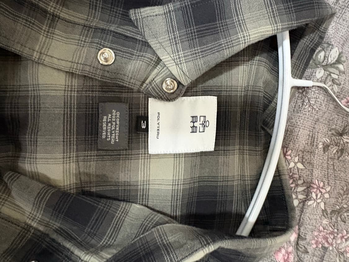 3) 폴리테루 웨스턴 셔츠(차콜 옴브레) 판매해요. 상품이미지3